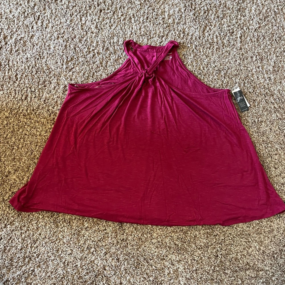 NWT Lane Bryant Burgundy Tank Top